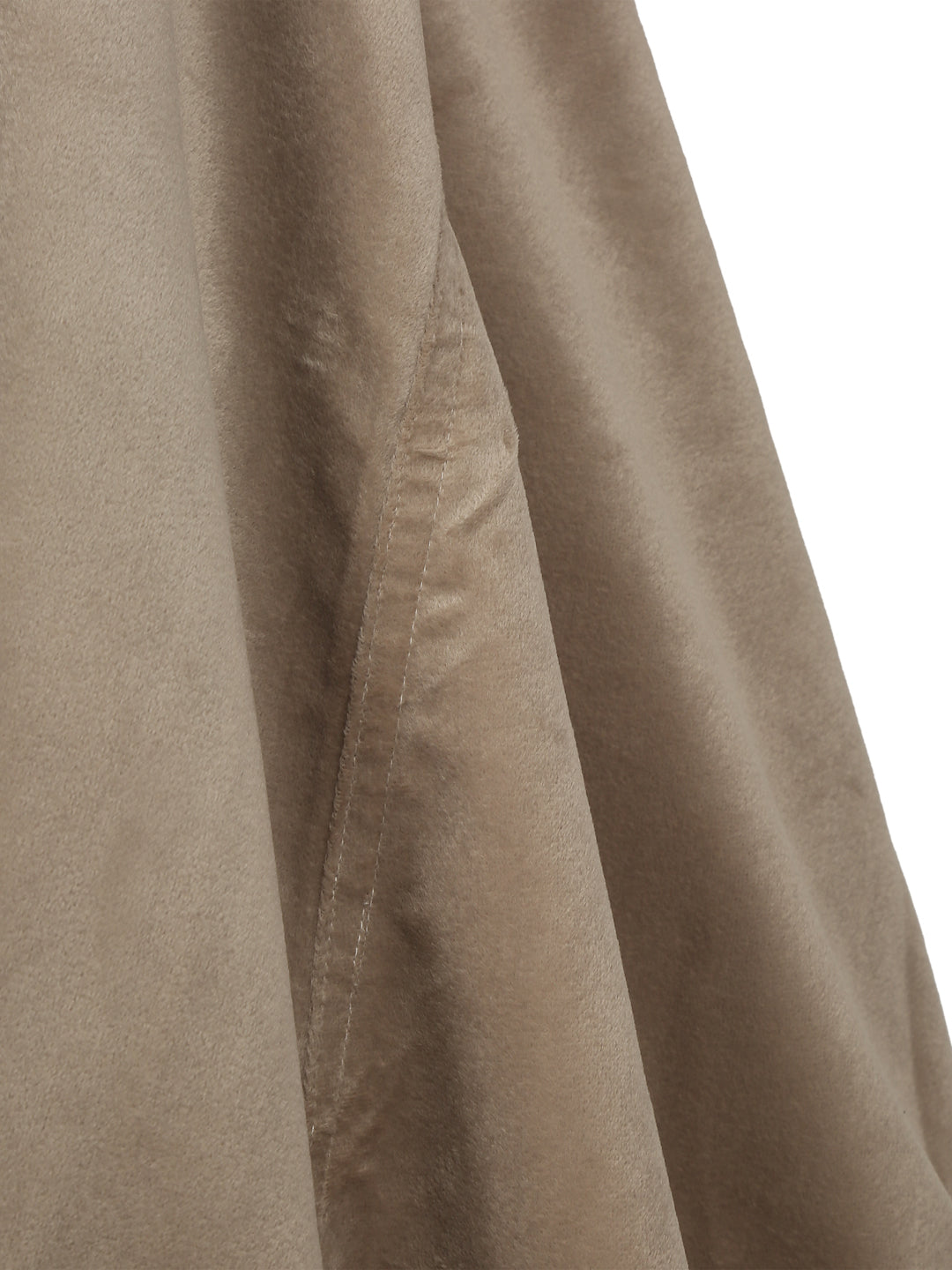 Camel Brown Solid Velvet XXL Bean Bag Cover