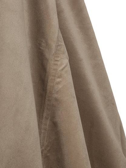 Camel Brown Solid Velvet XXL Bean Bag Cover