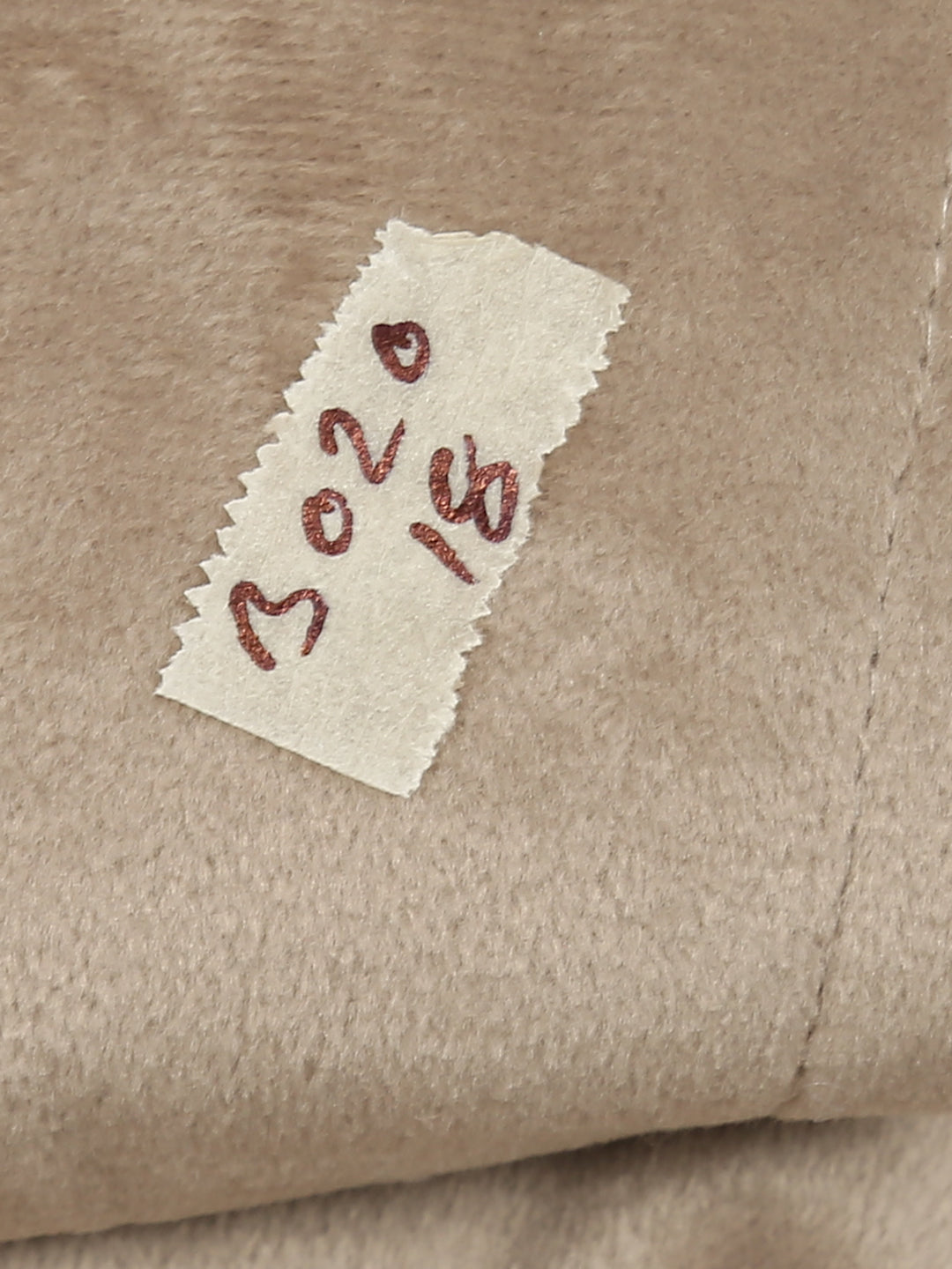 Camel Brown Solid Velvet XXL Bean Bag Cover