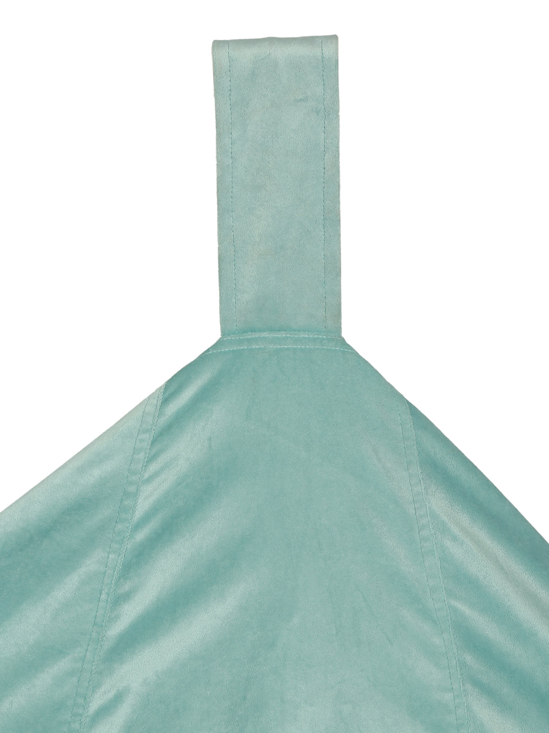 Aqua Solid Velvet Bean Bag Cover