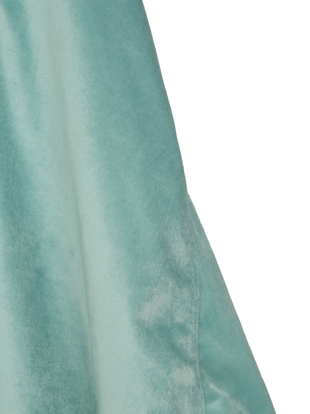 Aqua Solid Velvet Bean Bag Cover