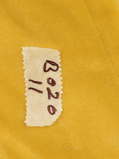 Yellow Velvet Bean Bag Cover