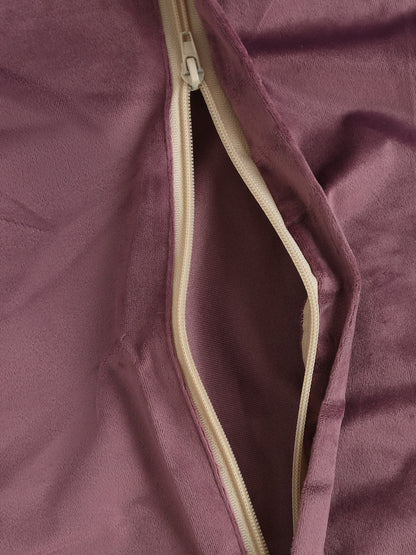 Purple Solid Velvet XXL Bean Bag Cover