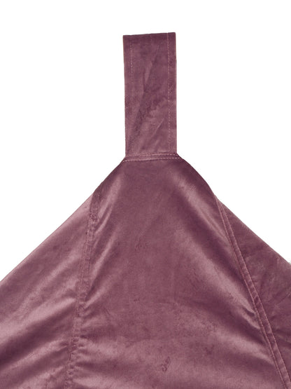 Purple Solid Velvet XXL Bean Bag Cover