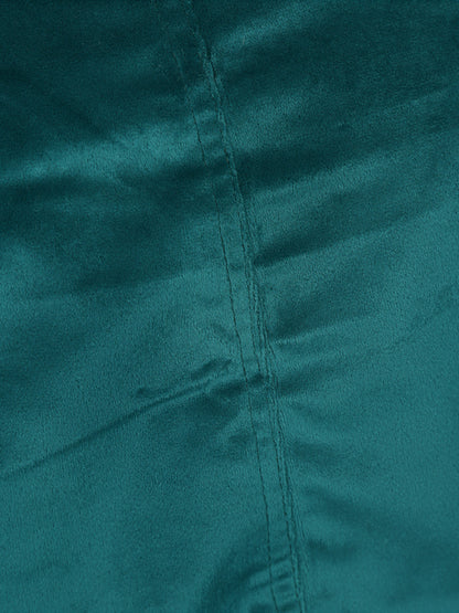 Emerald Solid Velvet XXL Bean Bag Cover