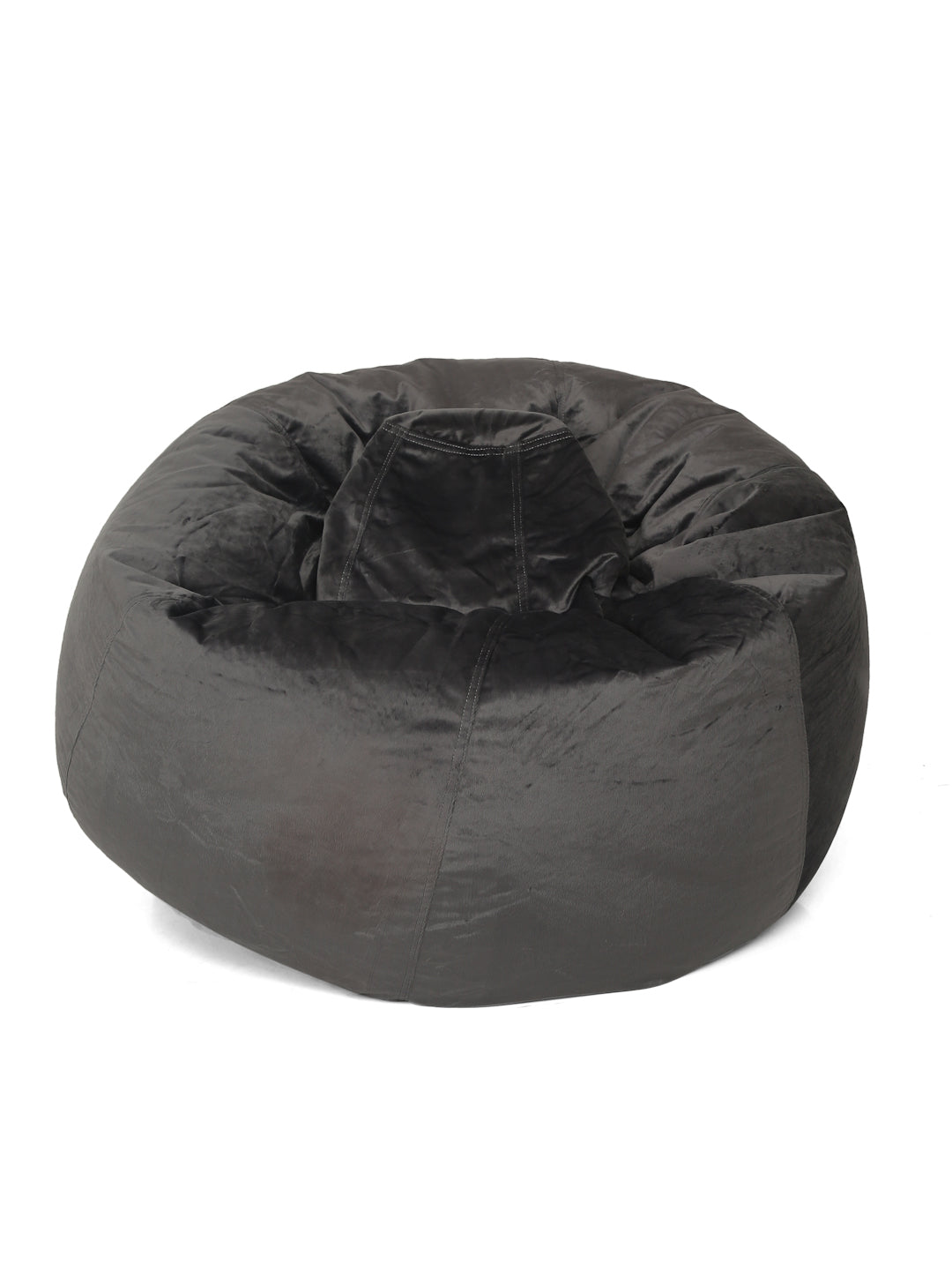 Grey Velvet Bean Bag Cover