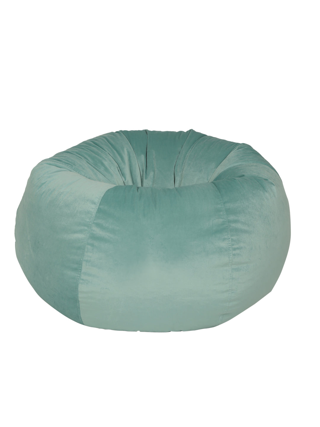 Aqua Solid Velvet Bean Bag Cover