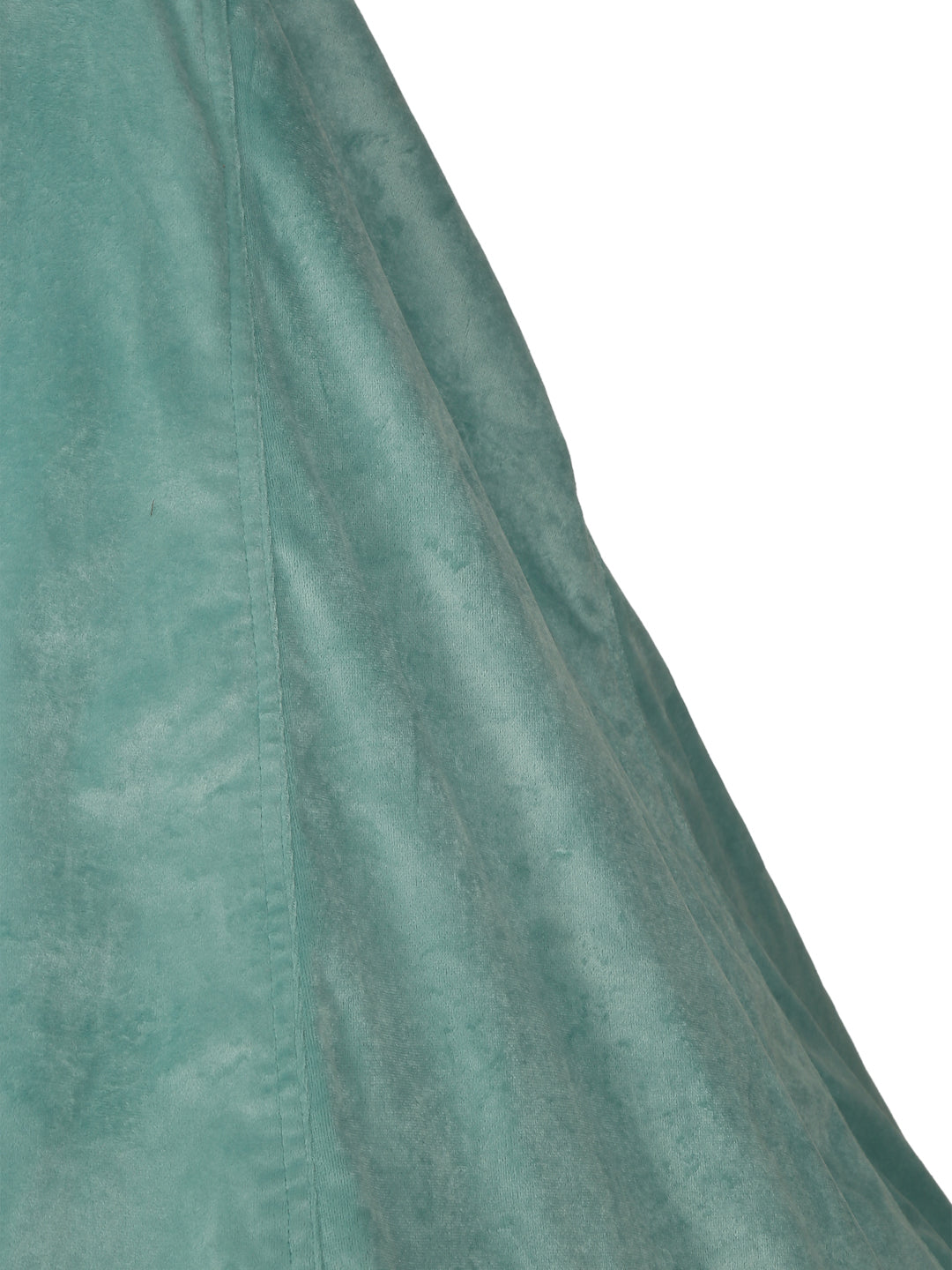 Aqua Solid Velvet Bean Bag Cover