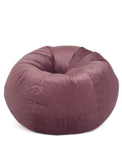 Purple Solid Velvet XXL Bean Bag Cover