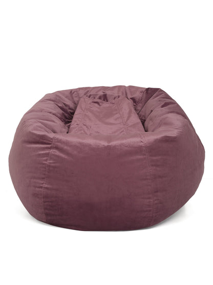 Purple Solid Velvet XXL Bean Bag Cover