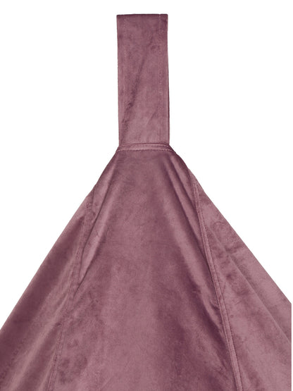 Purple Solid Velvet XXL Bean Bag Cover