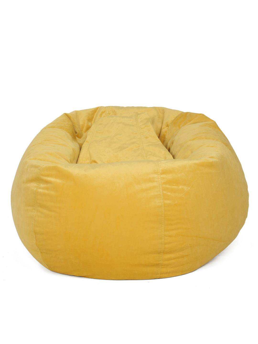 Yellow Velvet Bean Bag Cover