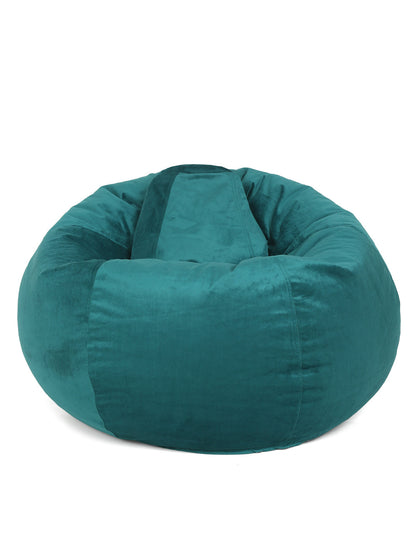 Emerald Solid Velvet XXL Bean Bag Cover