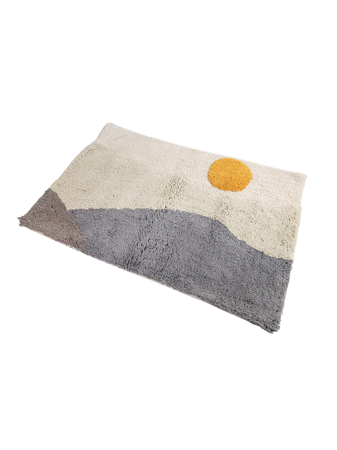 Sun Rising Landscape Bathmat Tufted Cotton Bath Mat