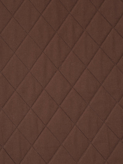 Rajasthan Decor Quilted Brown Color 2 Seater Sofa Cover